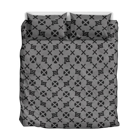Quilt & Pillow Cases With Edge-wrapping Strips
