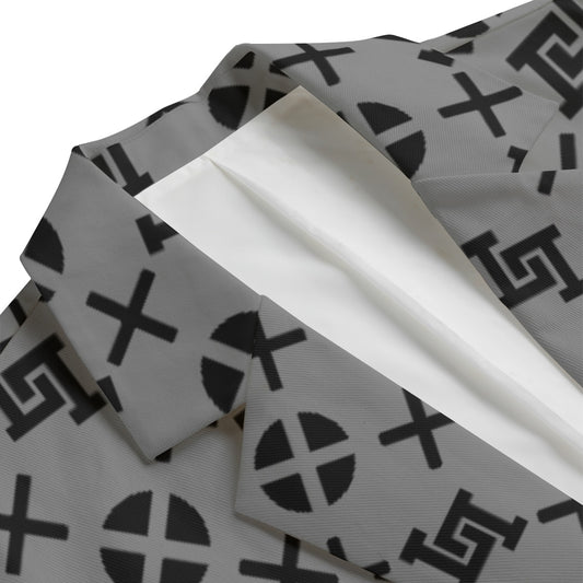 Men's Lobo LeBlanc Gray Monogram Blazer