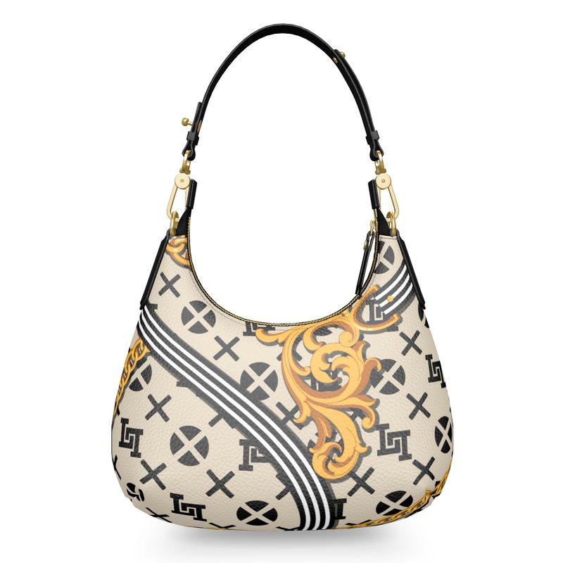 Lobo LeBlanc Mini Gold Monogram Shoulder Bag