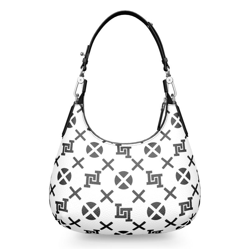Lobo LeBlanc Mini White Monogram Shoulder Bag