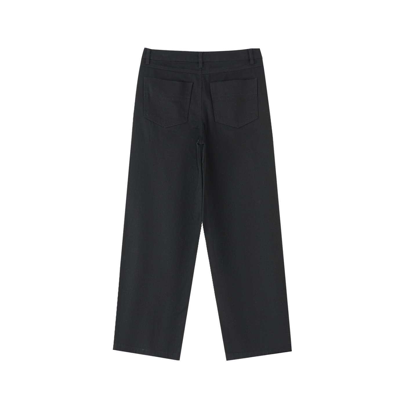 Men's Lobo LeBlanc Black Heavyweight Cotton Straight Leg Pants