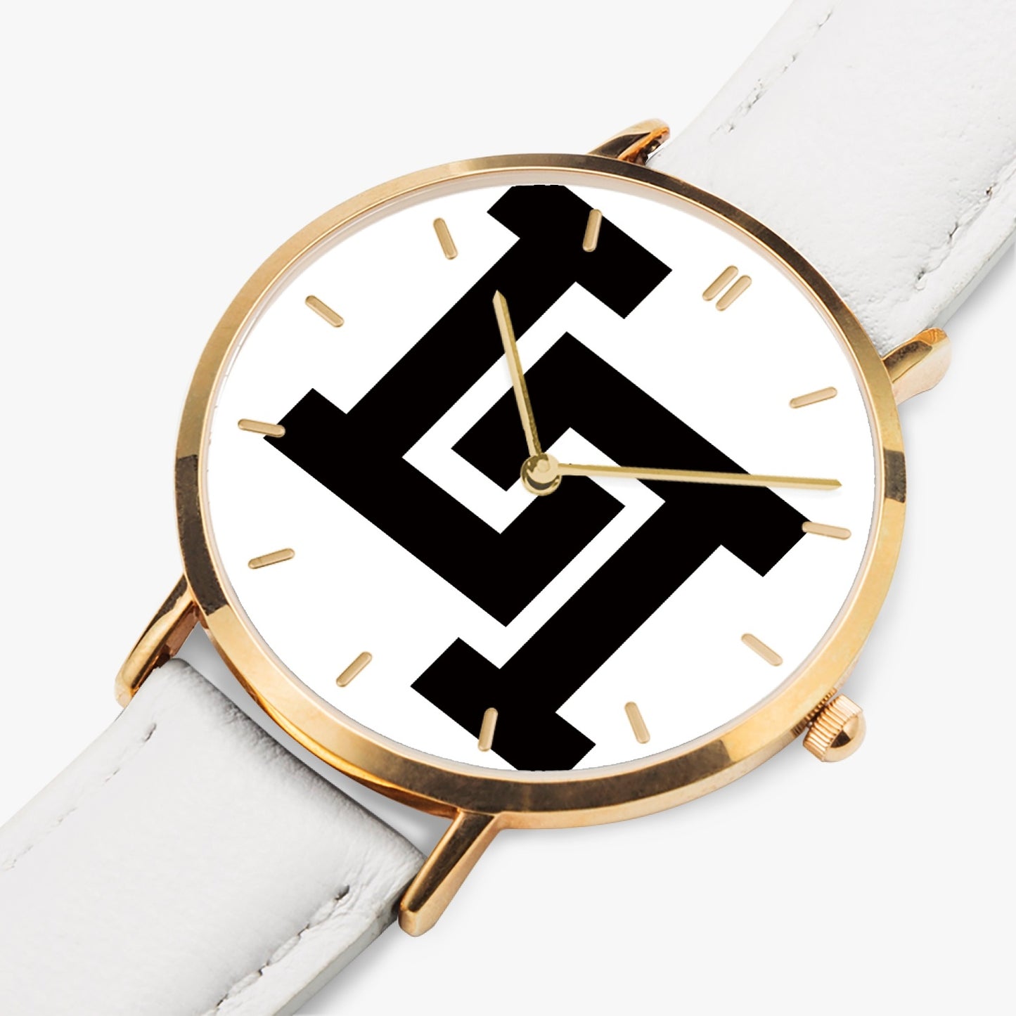 Lobo LeBlanc Rose Gold Leather Strap Quartz Watch