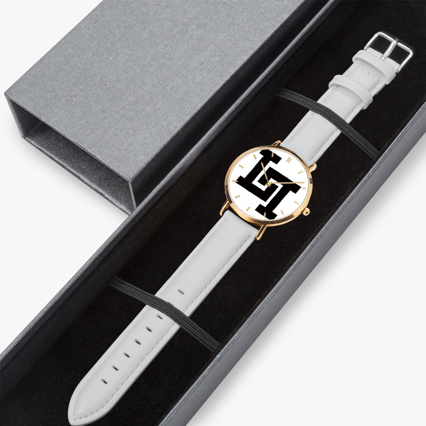 Lobo LeBlanc Rose Gold Leather Strap Quartz Watch