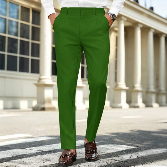 GREEN 260gsm Suit Casual Pants For Men(All-Over Printing)