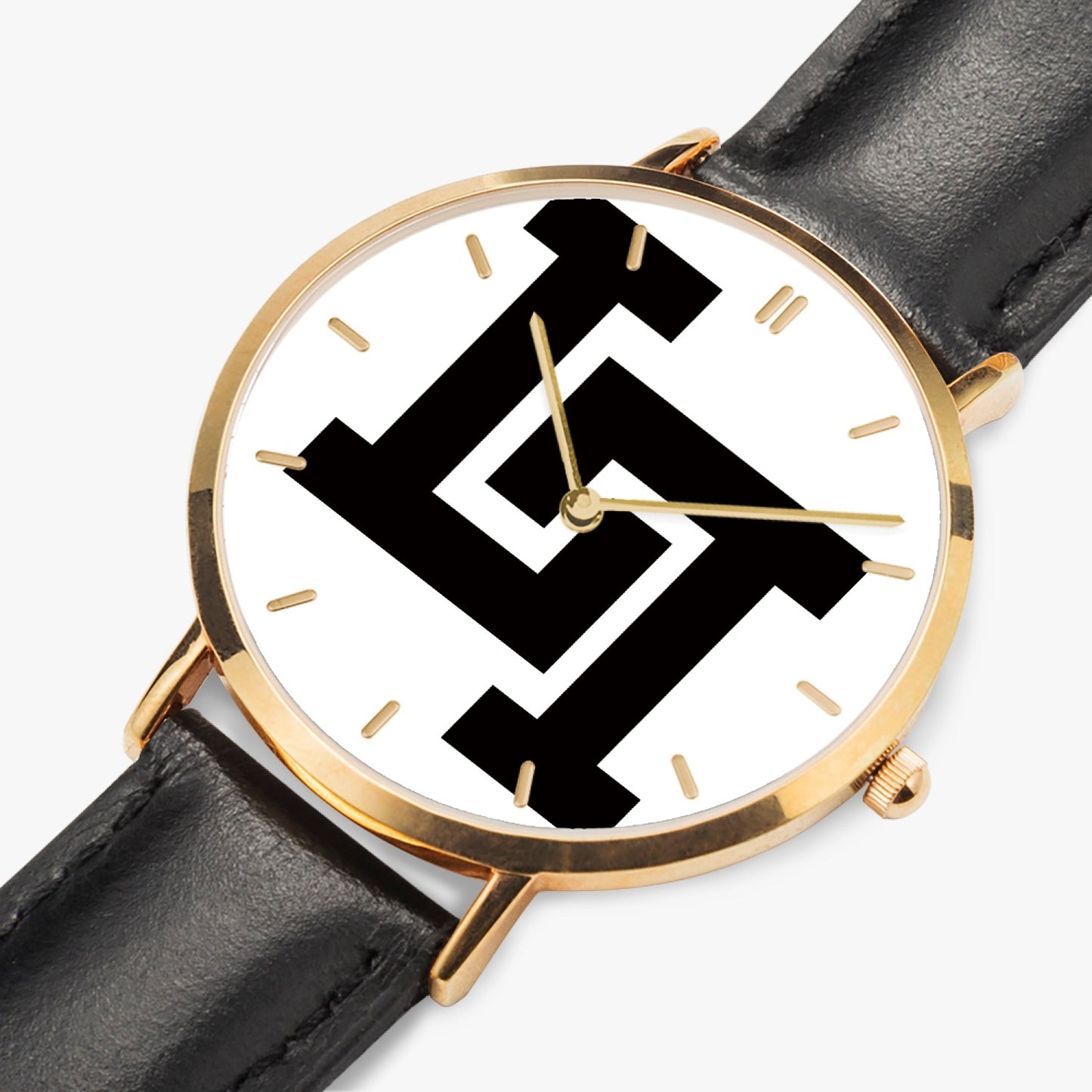 Lobo LeBlanc Rose Gold Leather Strap Quartz Watch