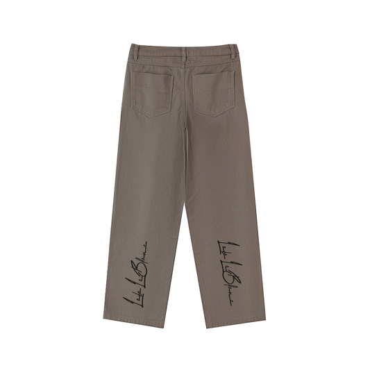 Men's Lobo LeBlanc Light Coffee Heavyweight Cotton Straight Leg Pants