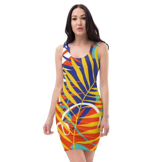 Lobo LeBlanc Floral Bodycon Dress