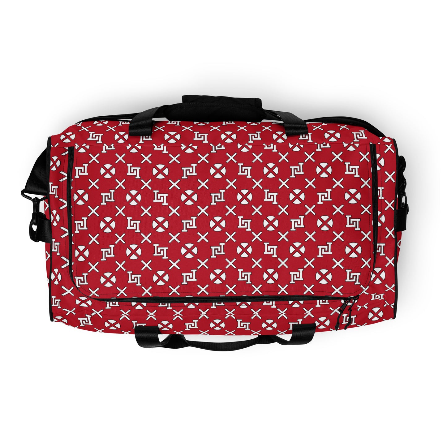Lobo LeBlanc Red Monogram Adventurer Duffel bag