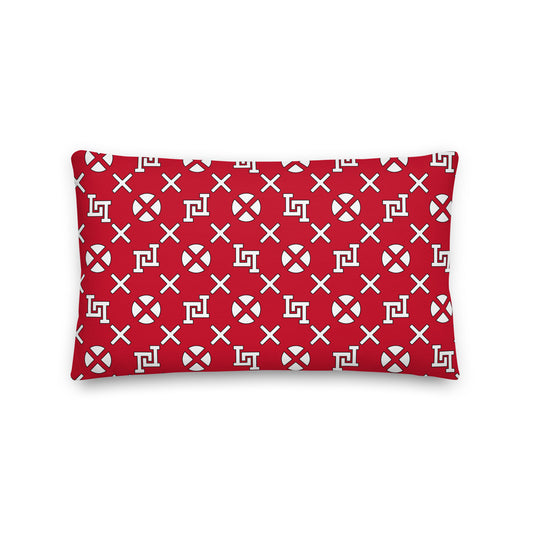 Lobo LeBlanc Red Premium Pillow