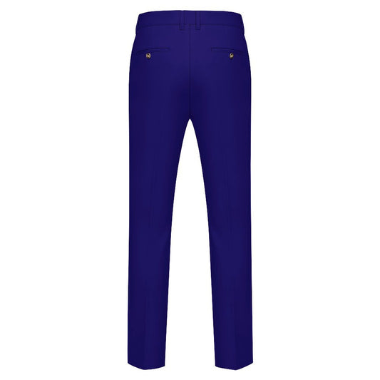 Lobo LeBlanc Blue Casual Suit Pants
