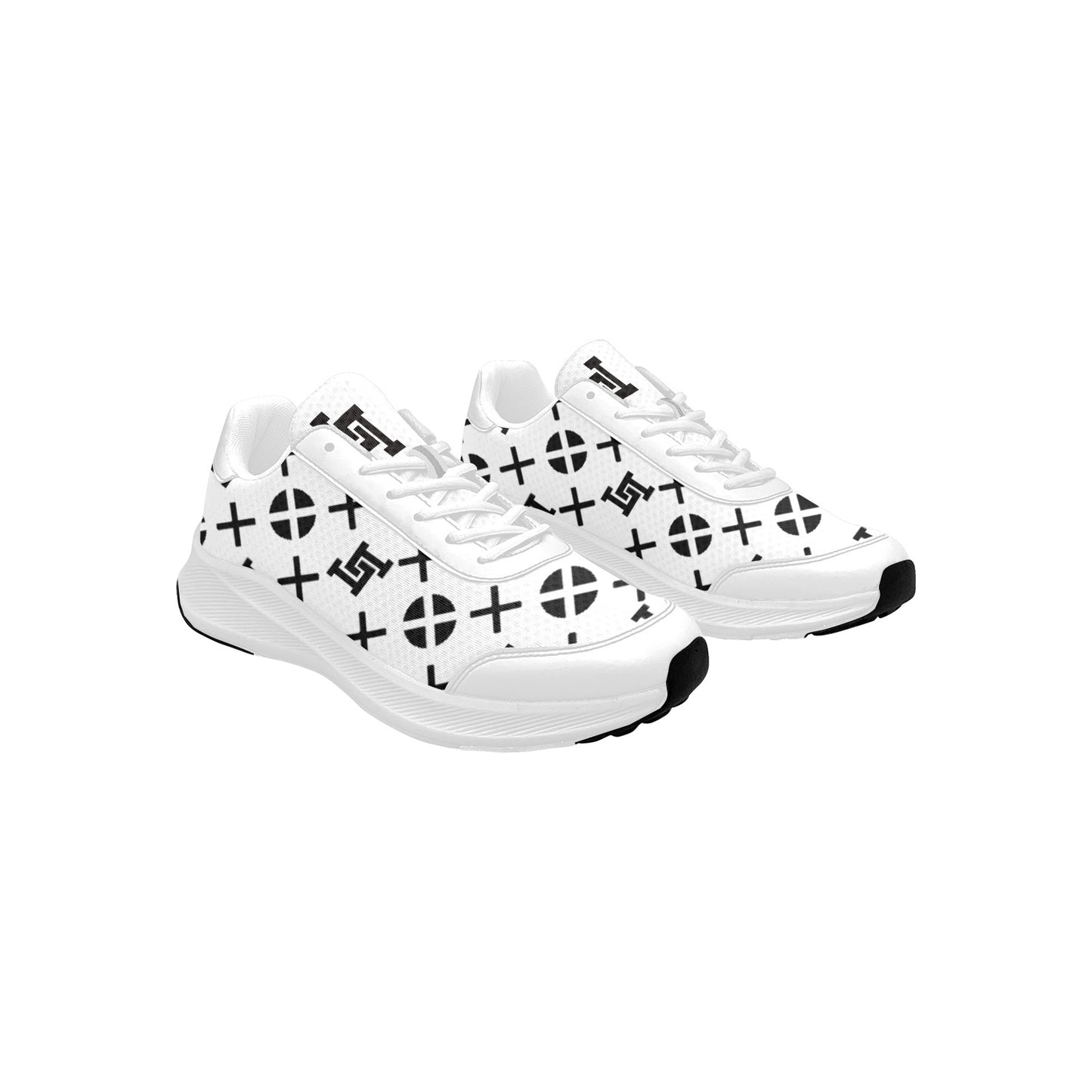 Men's Lobo LeBlanc White Monogram Running Shoes