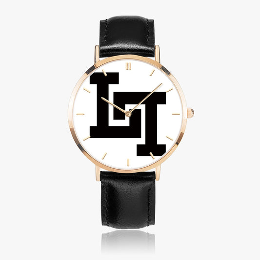 Lobo LeBlanc Rose Gold Leather Strap Quartz Watch