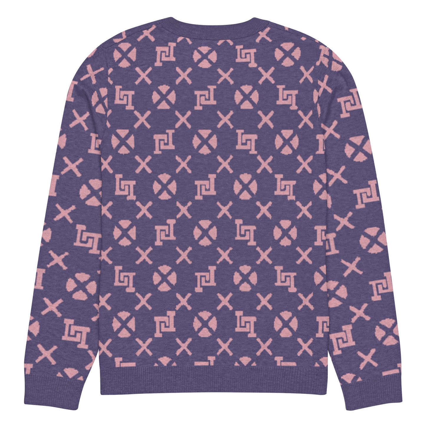 Lobo LeBlanc Violet Jacquard Knitted Sweater