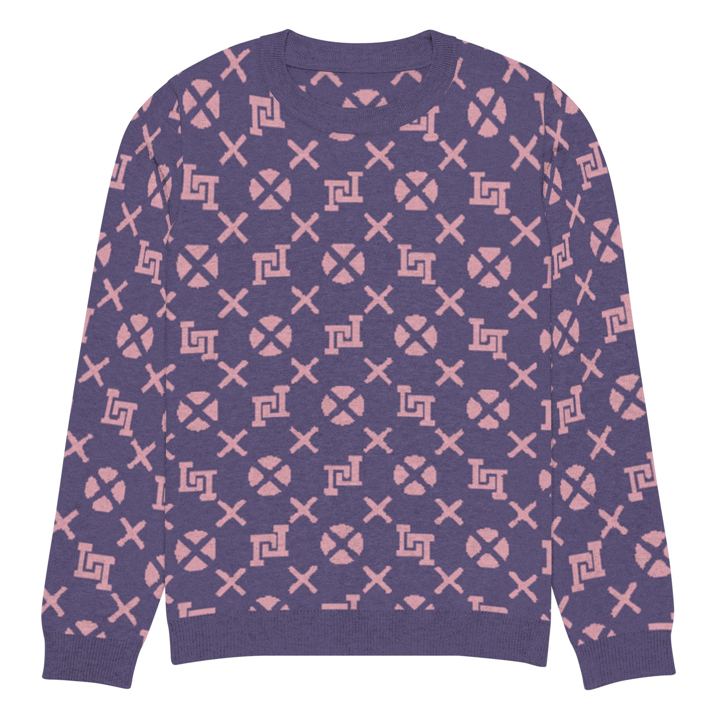 Lobo LeBlanc Violet Jacquard Knitted Sweater