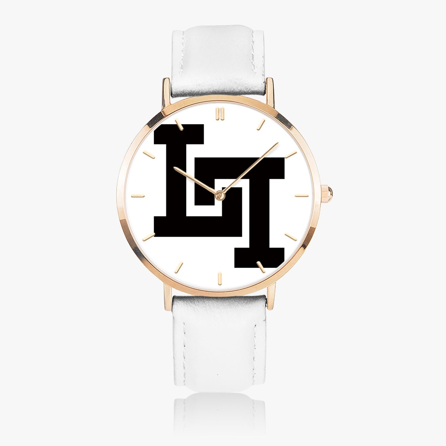 Lobo LeBlanc Rose Gold Leather Strap Quartz Watch