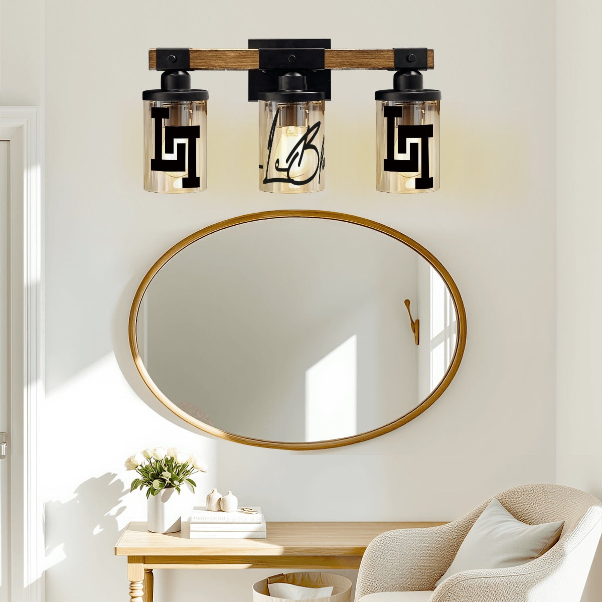 Lobo LeBlanc Logo Vanity Light Fixture