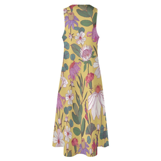 Lobo LeBlanc Stealth Maxi Yellow Long Dress
