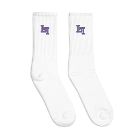 Lobo LeBlanc Purple Logo Socks