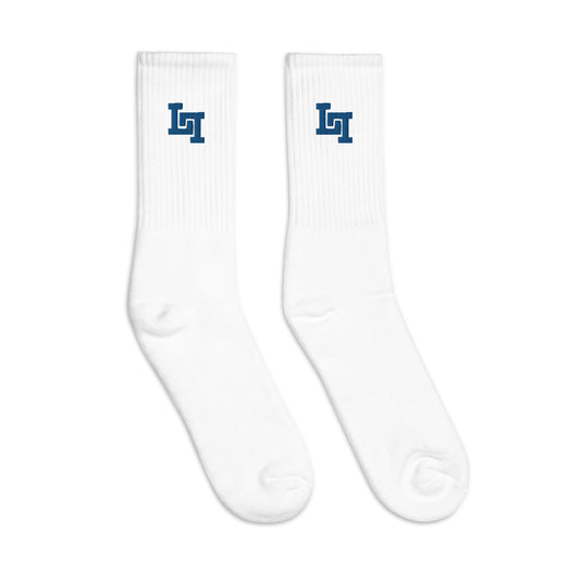 Lobo LeBlanc Blue Logo Socks
