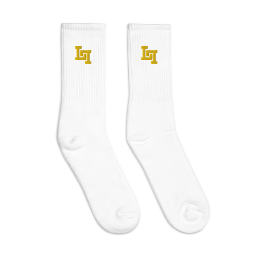 Lobo LeBlanc Gold Logo Socks