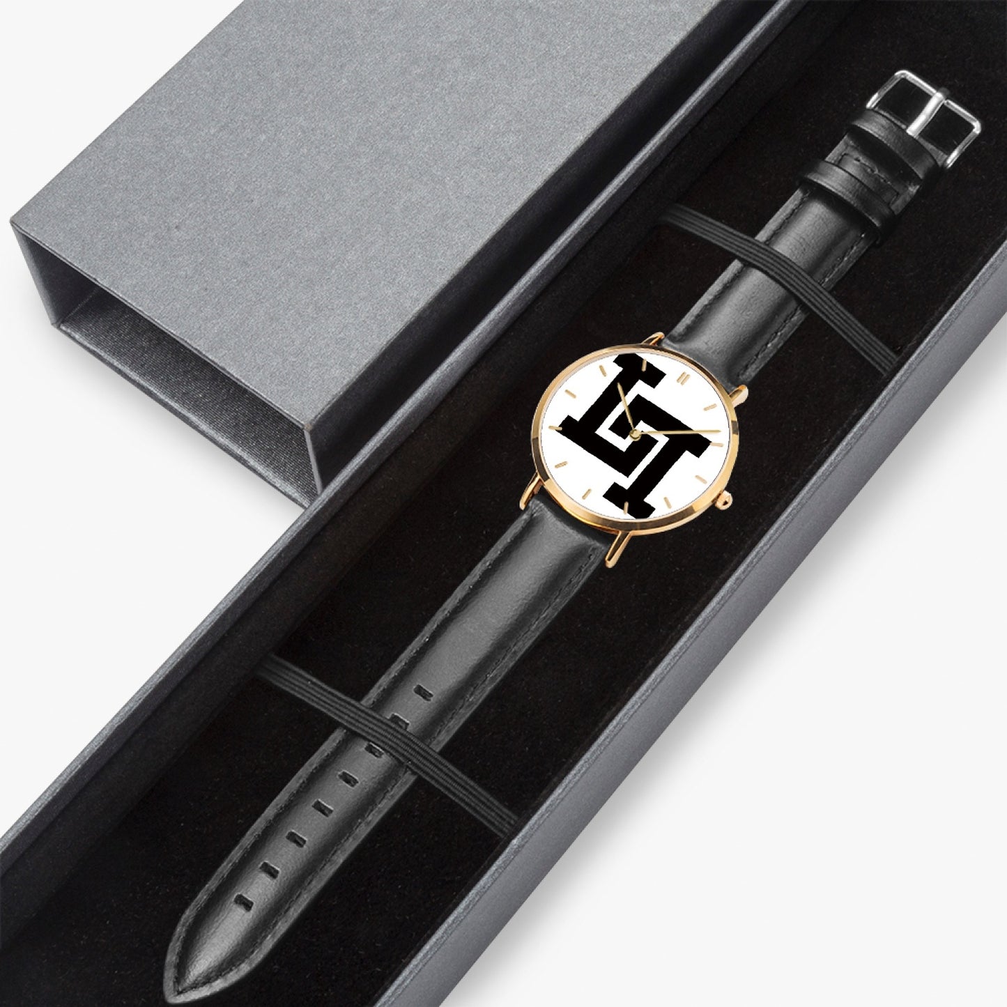 Lobo LeBlanc Rose Gold Leather Strap Quartz Watch
