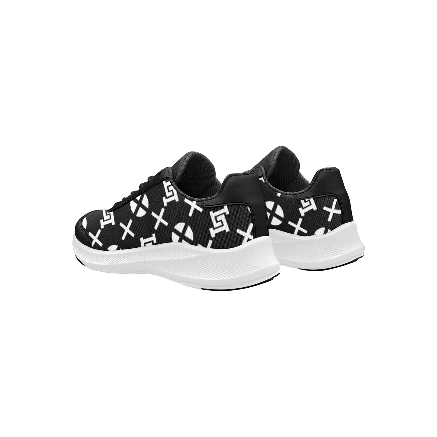 Men's Lobo LeBlanc Black Monogram Running Shoes