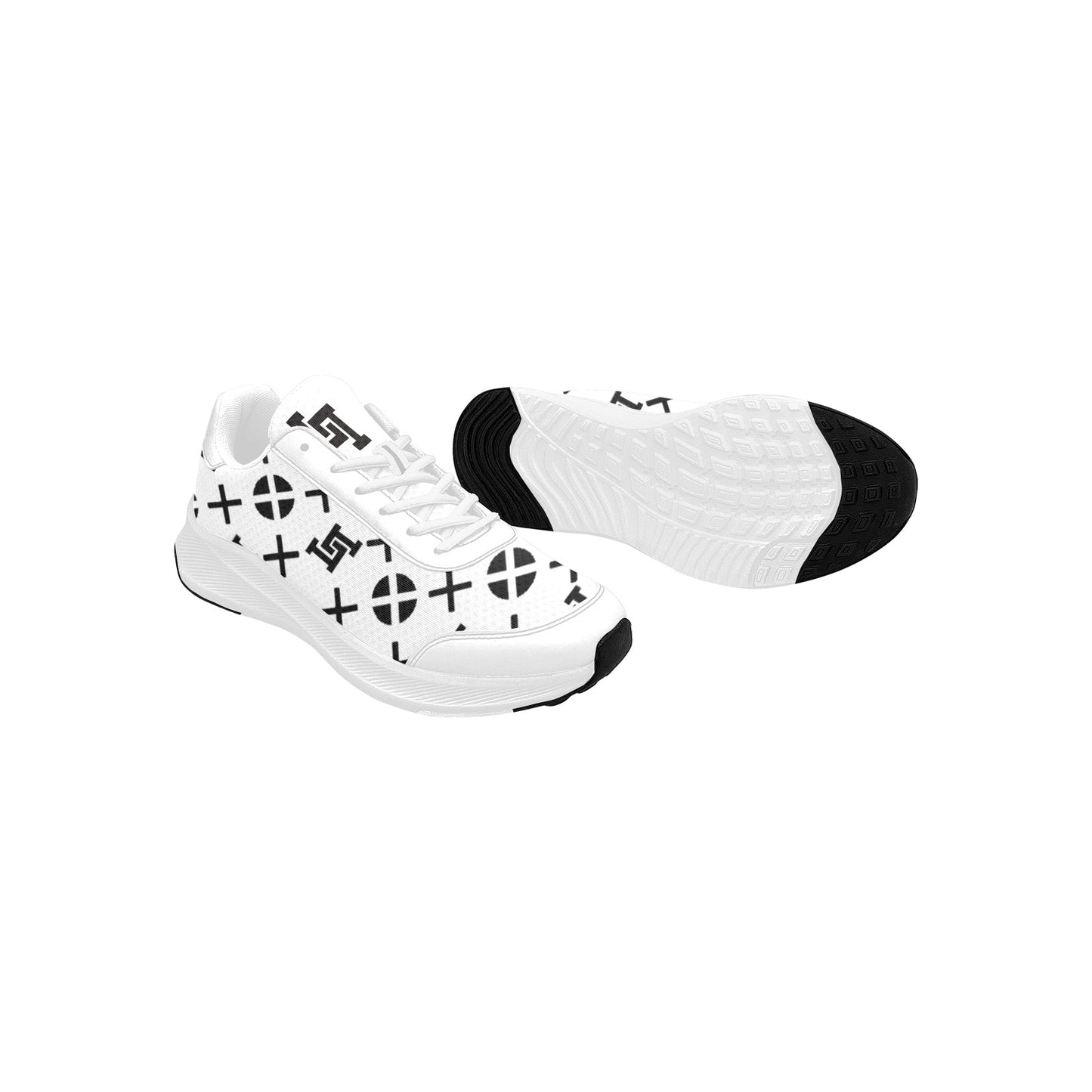 Men's Lobo LeBlanc White Monogram Running Shoes