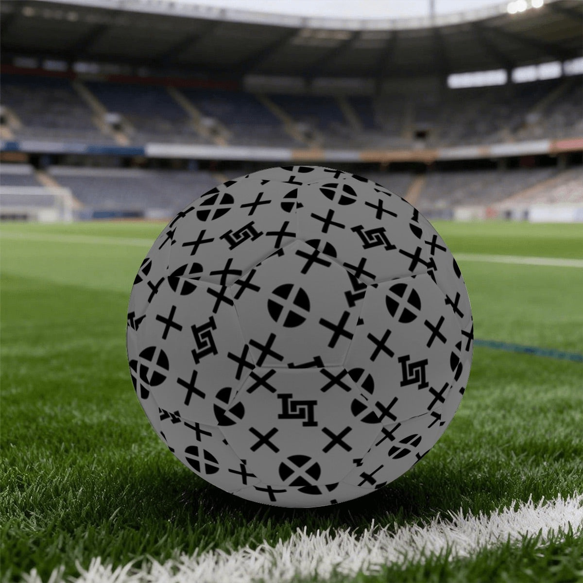 Lobo LeBlanc Gray Monogram Training Soccer Ball