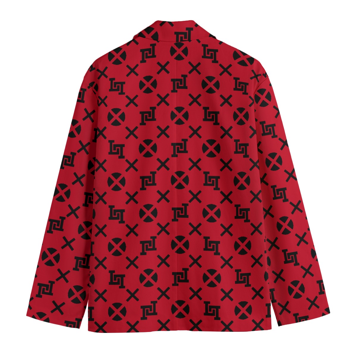 Men's Lobo LeBlanc Red Monogram Blazer