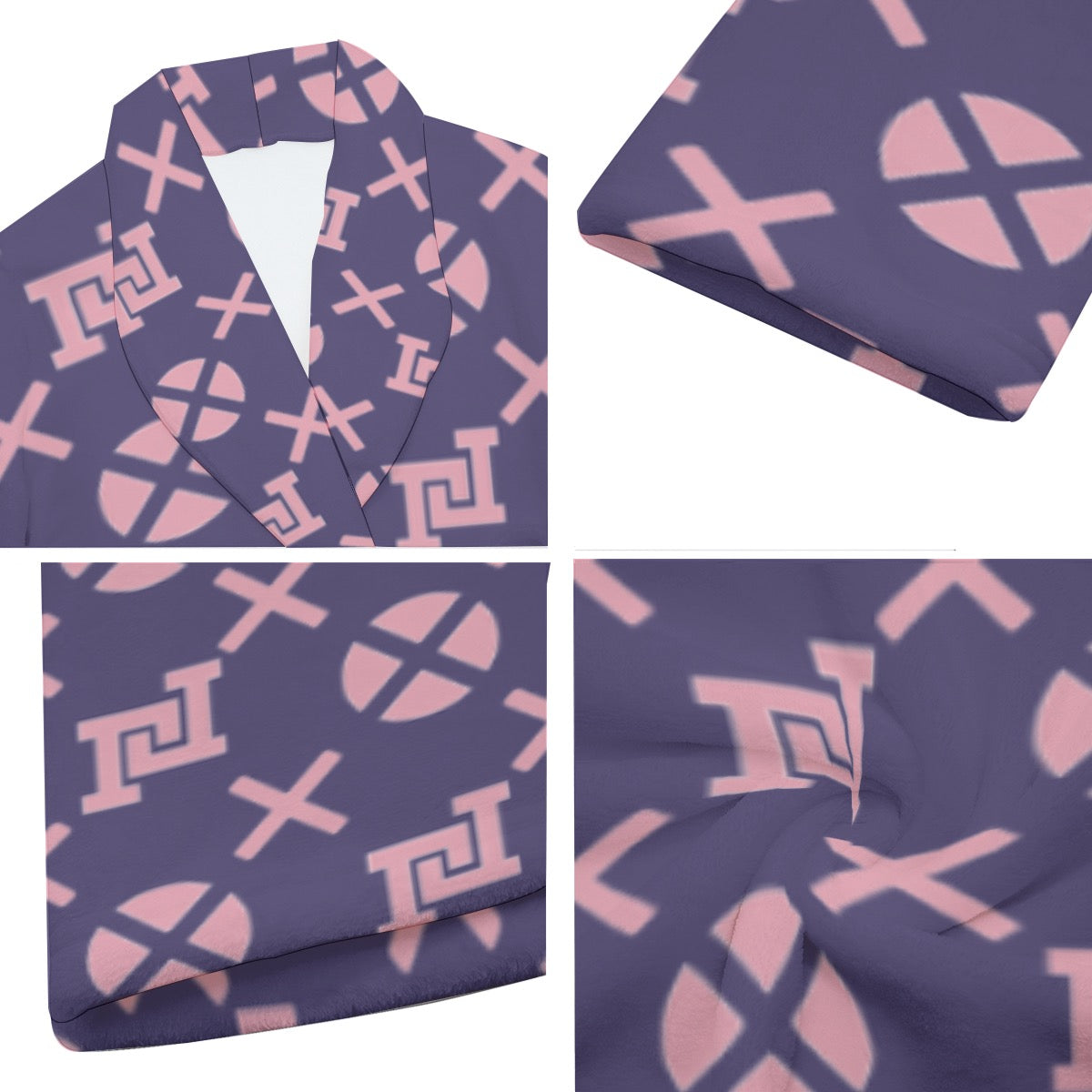 All-Over Print Men's Borg Fleece Robe