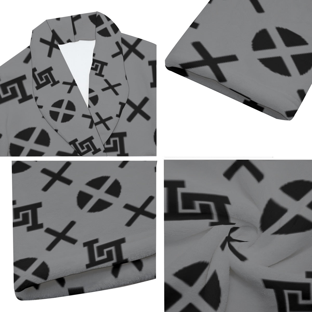 All-Over Print Men's Borg Fleece Robe