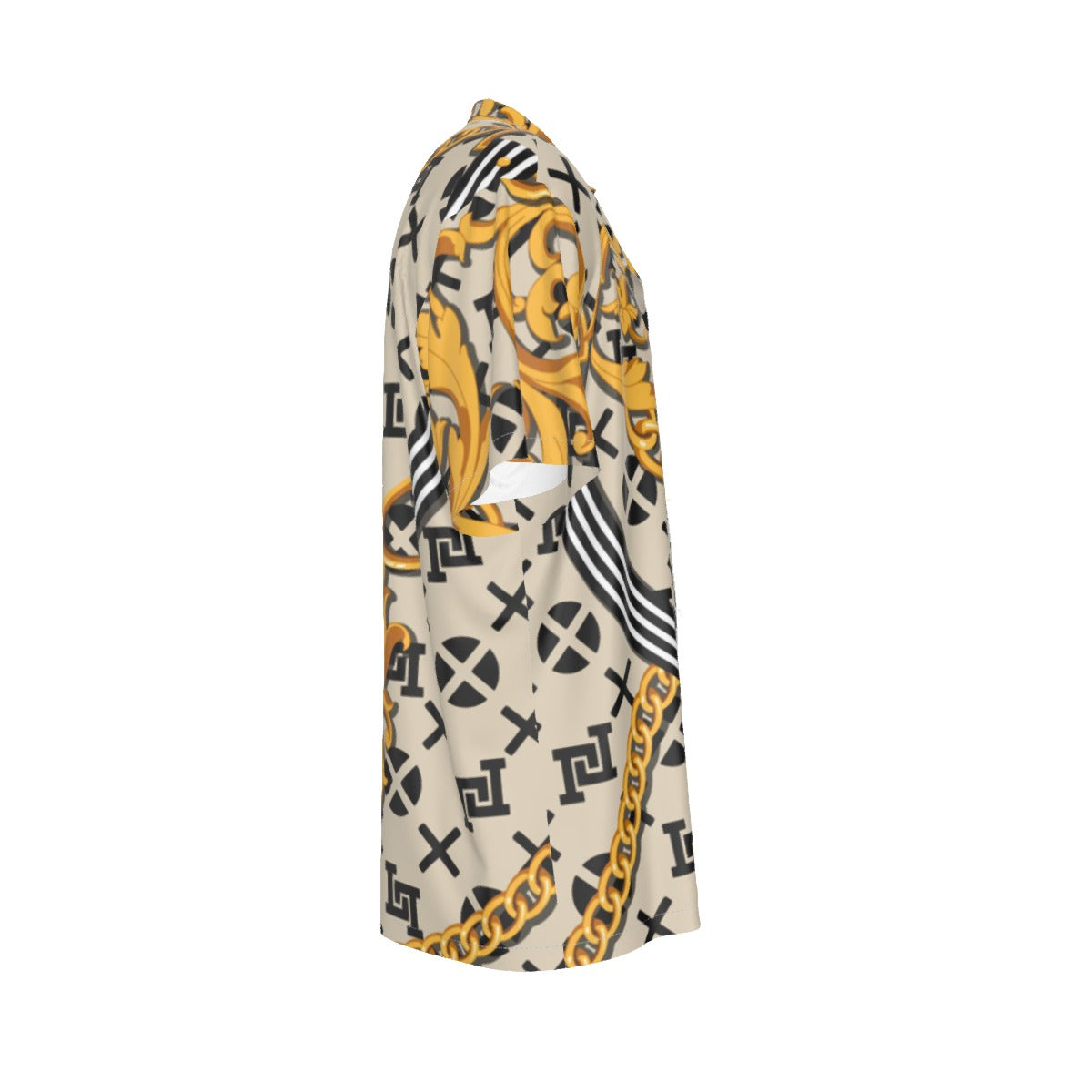 Men's Lobo LeBlanc Gold Rayon Silk Shirt Suit Set