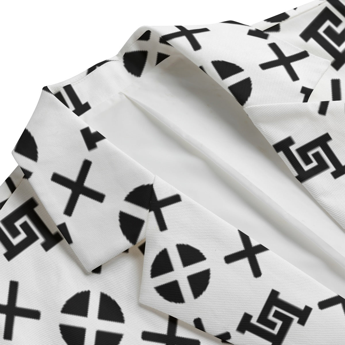 Men's Lobo LeBlanc White Monogram Blazer