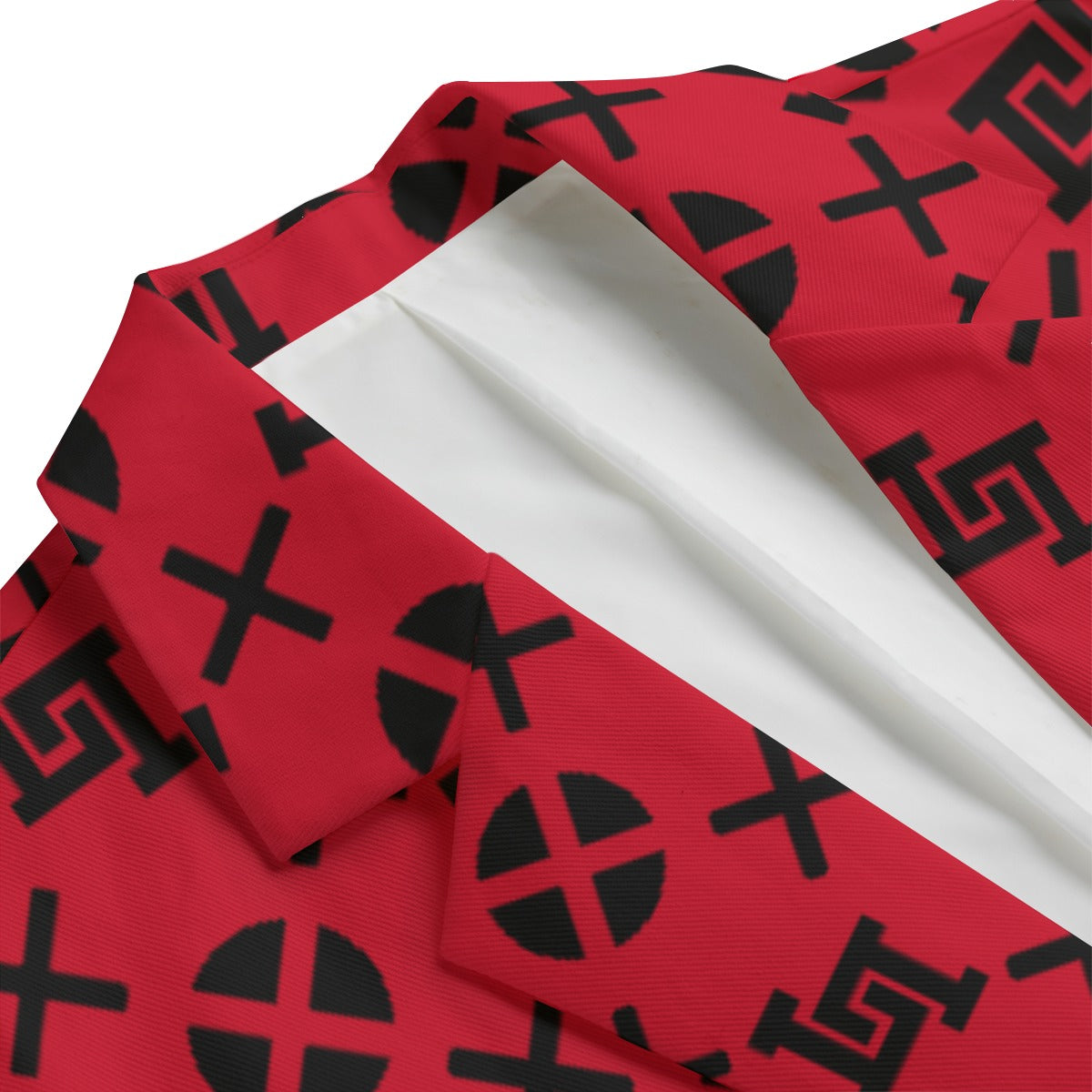 Men's Lobo LeBlanc Red Monogram Blazer