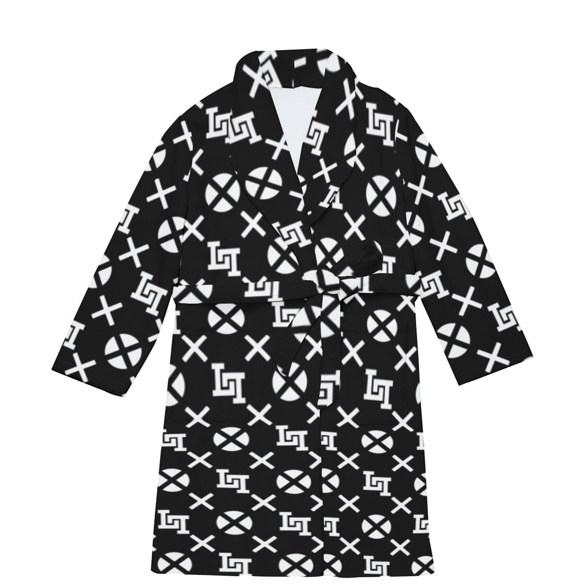 All-Over Print Men's Borg Fleece Robe