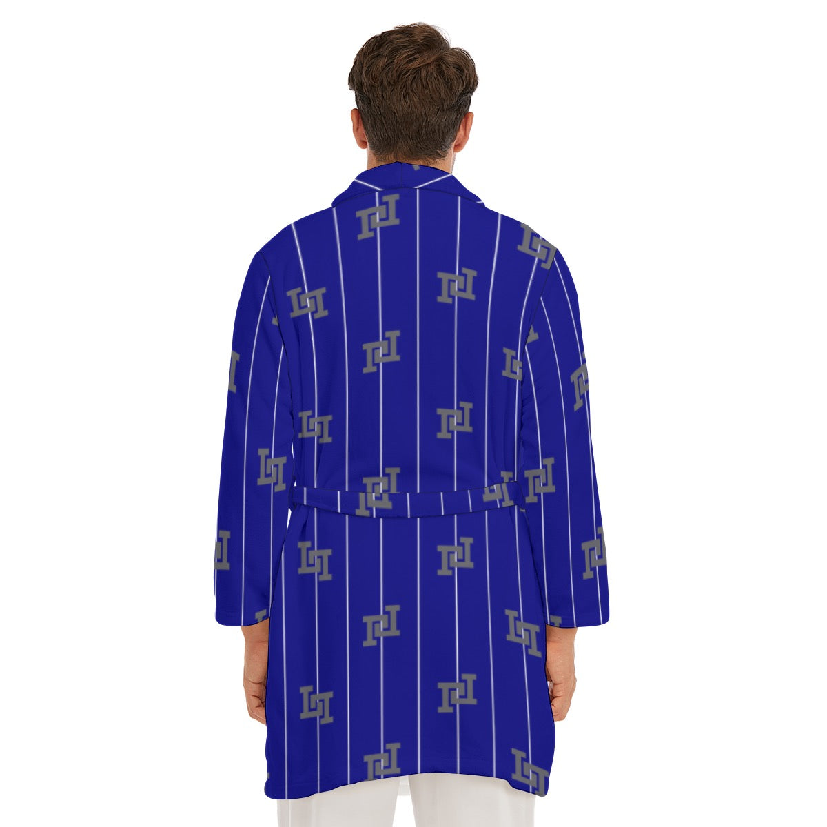 All-Over Print Men's Borg Fleece Robe