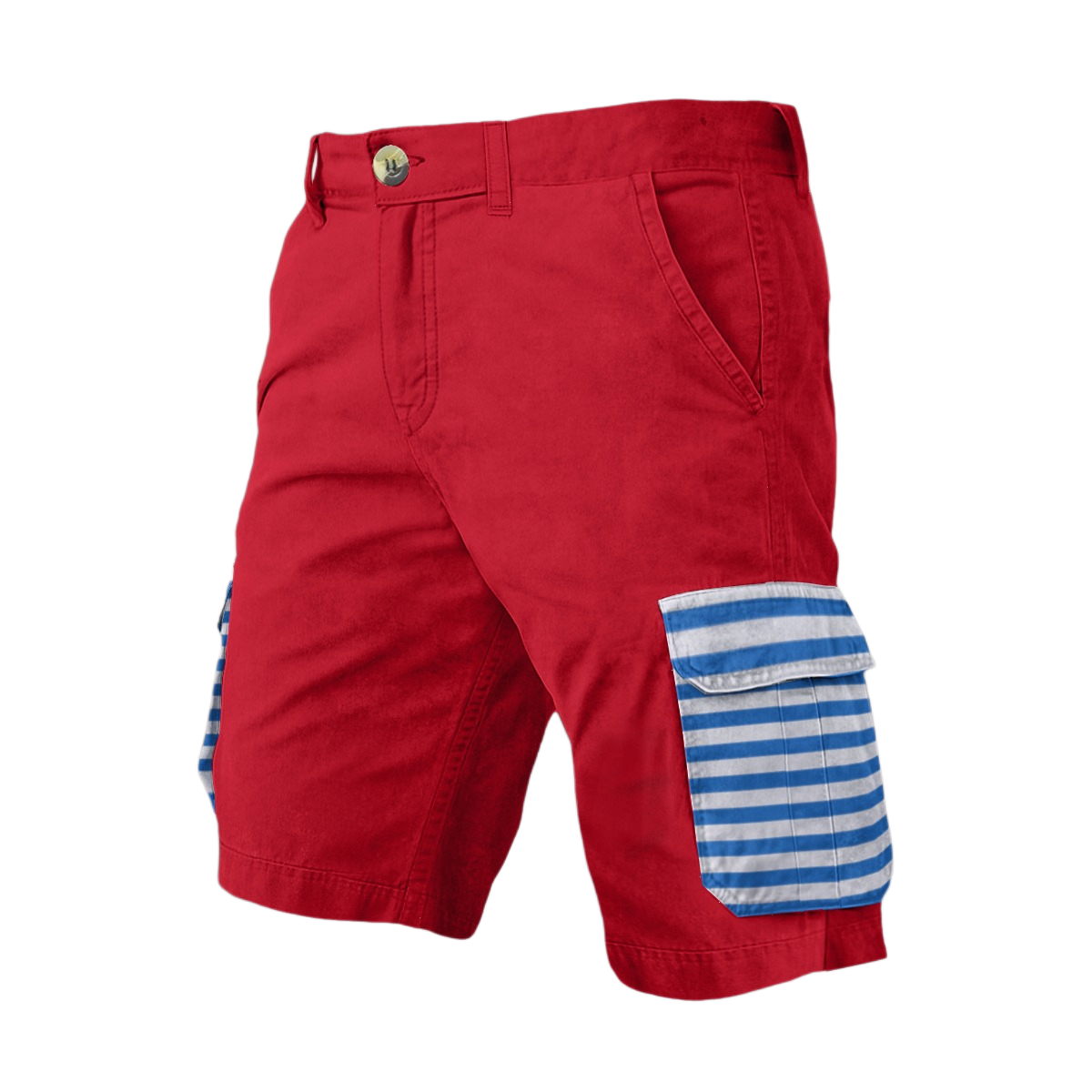 Men's Lobo LeBlanc Red Sailboat Cargo Shorts
