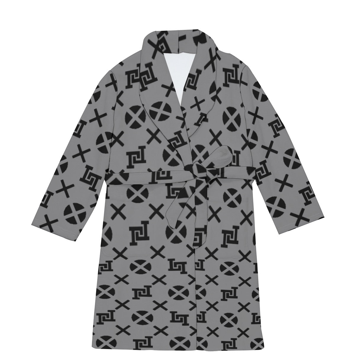 All-Over Print Men's Borg Fleece Robe