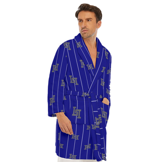 All-Over Print Men's Borg Fleece Robe