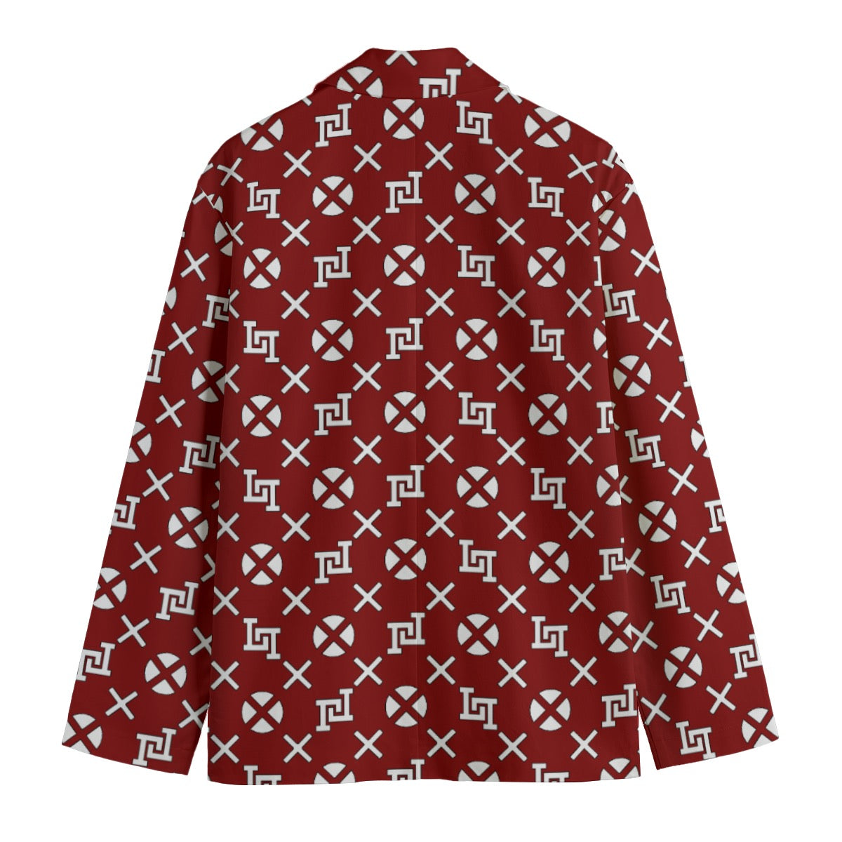Men's Lobo LeBlanc Maroon Monogram Blazer