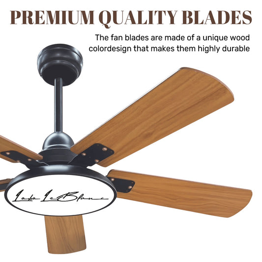 Lobo LeBlanc Signature Logo Ceiling Fan With Light
