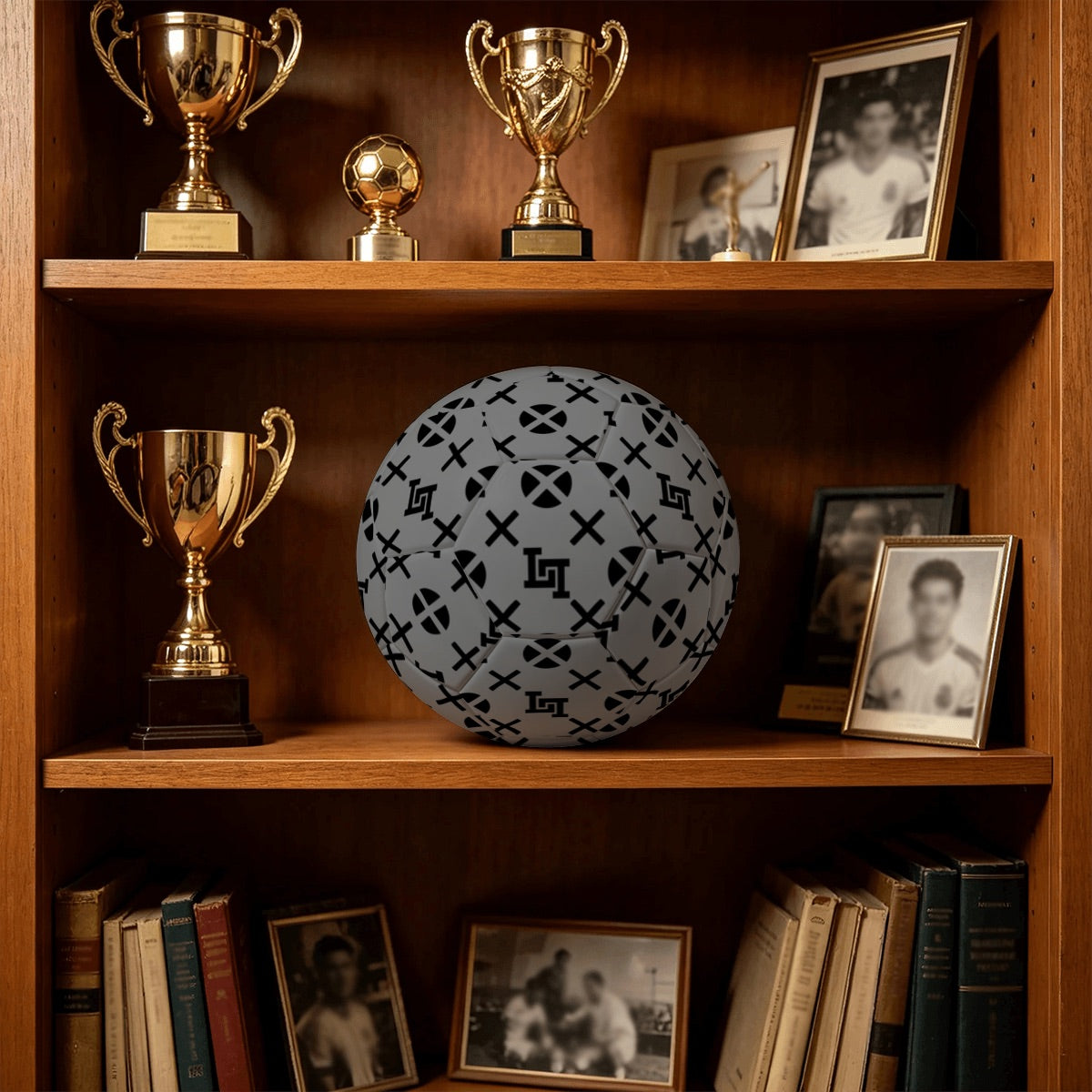 Lobo LeBlanc Gray Monogram Training Soccer Ball