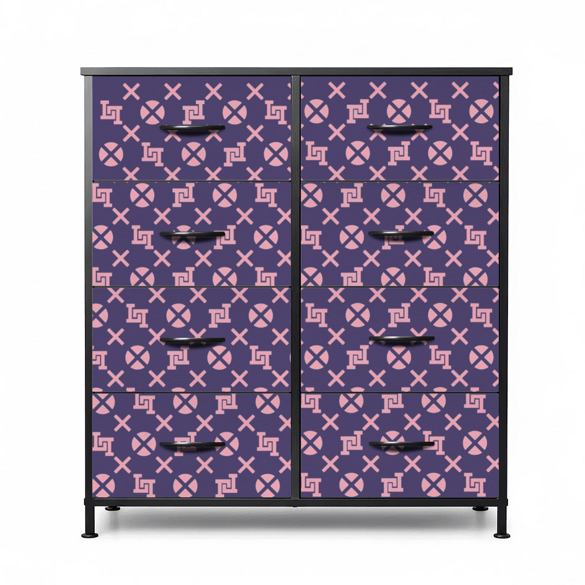 Lobo LeBlanc Purple Monogram 8-Drawer Dresser