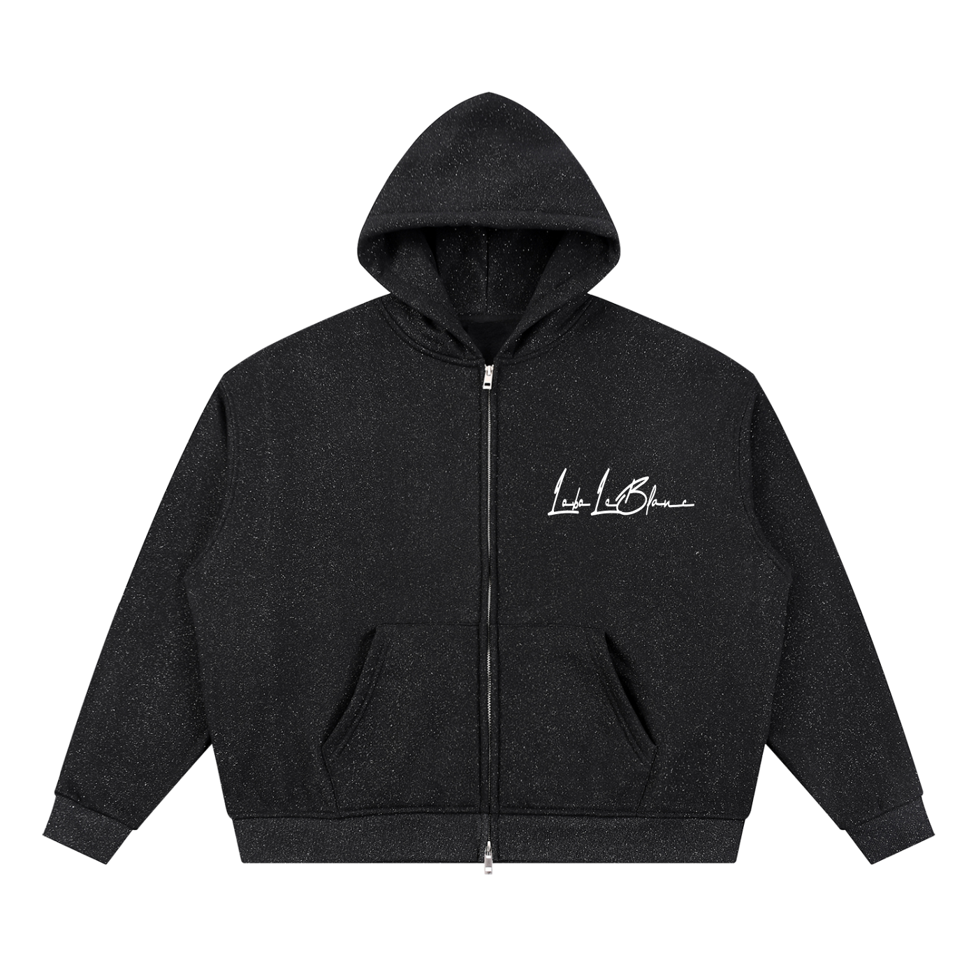 Unisex Sparkles Full Zip Boxy Hoodie
