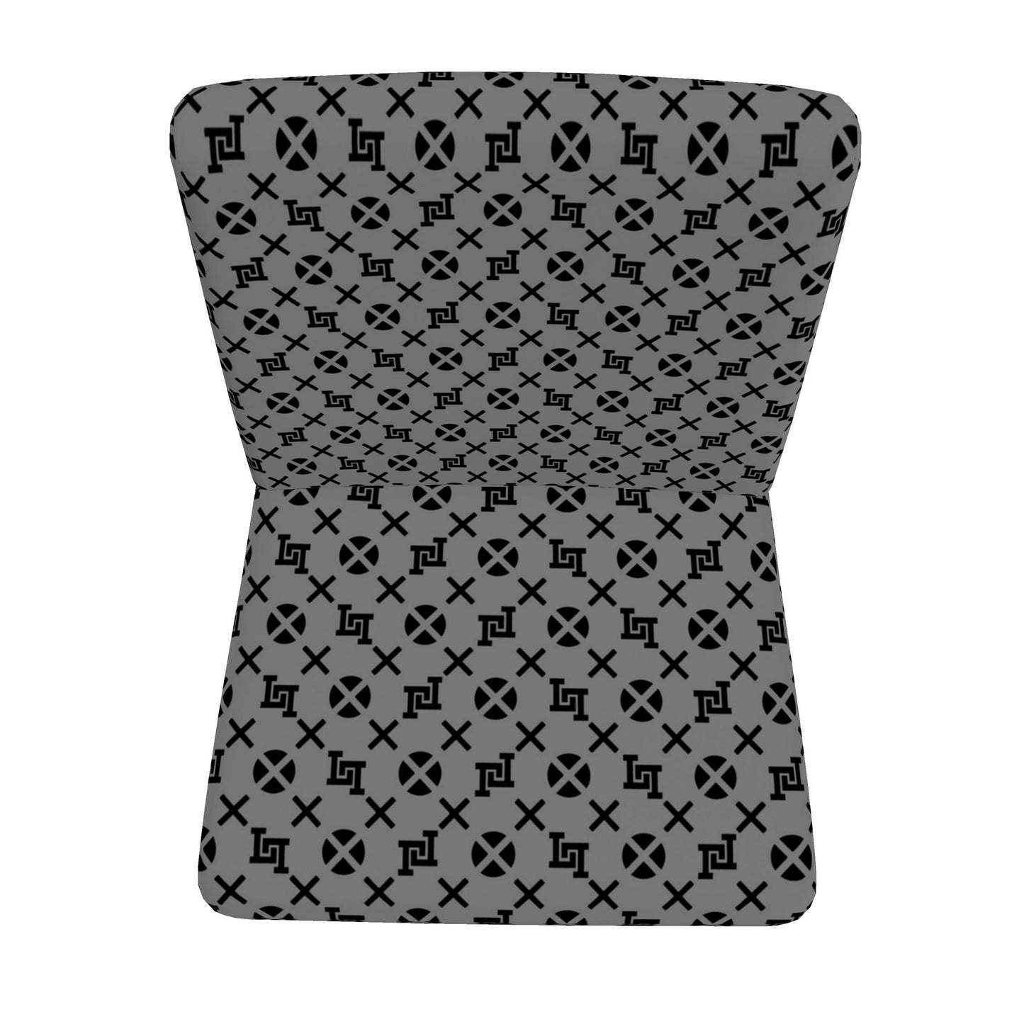 Lobo LeBlanc Gray Monogram Occasional Chair