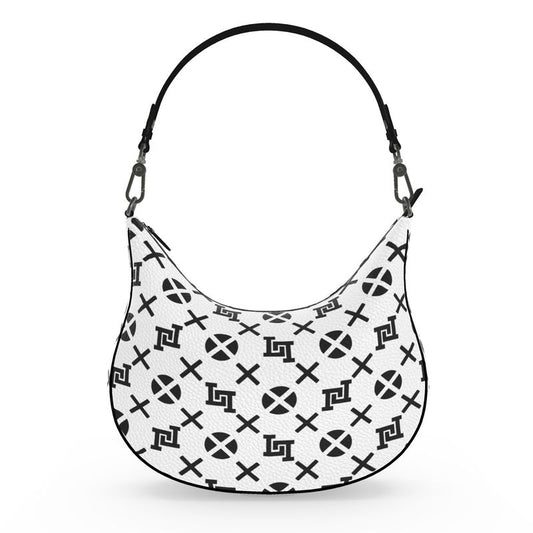 Lobo LeBlanc Large White Monogram Shoulder Bag