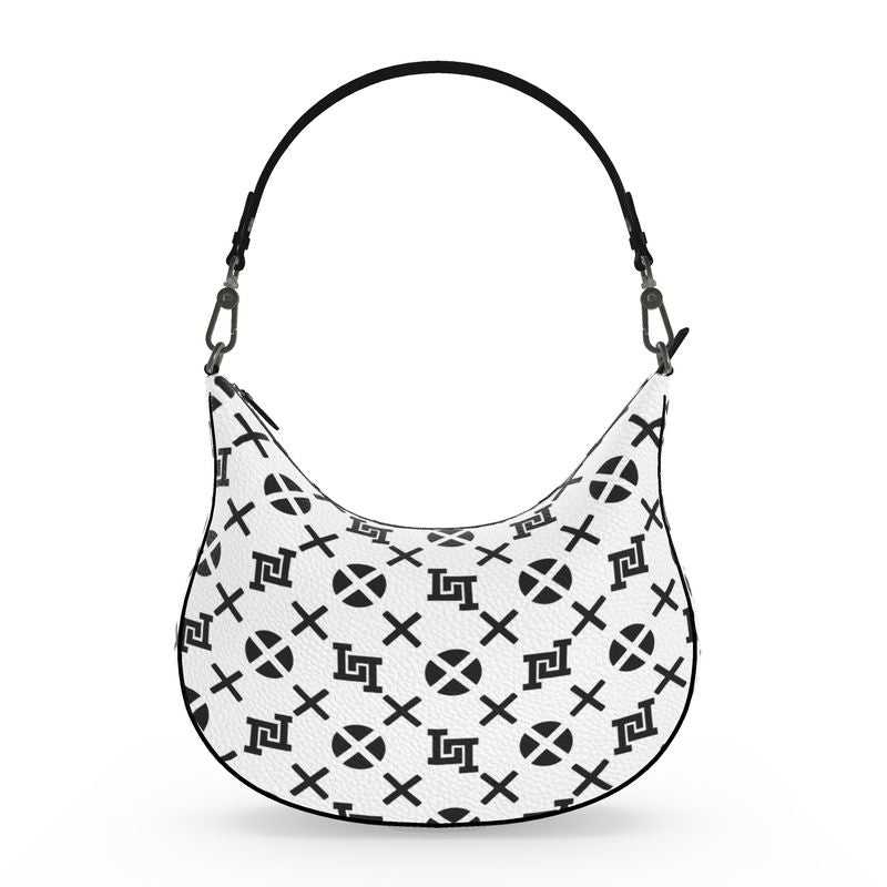 Lobo LeBlanc Large White Monogram Shoulder Bag