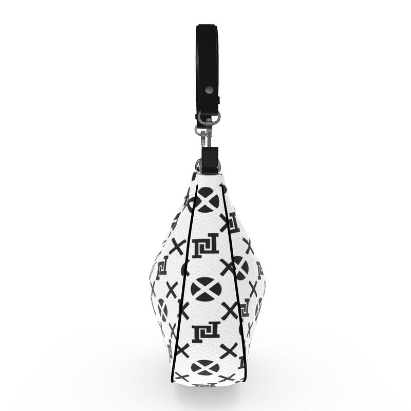 Lobo LeBlanc Large White Monogram Shoulder Bag