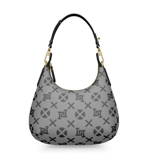 Lobo LeBlanc Mini Gray Monogram Shoulder Bag