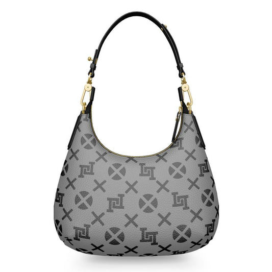 Lobo LeBlanc Mini Gray Monogram Shoulder Bag